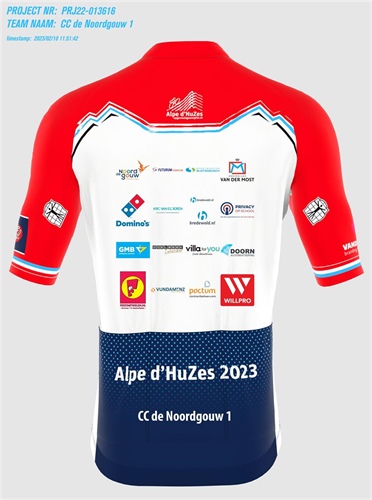 Sponsorshirt Alpe d'HuZes 2023